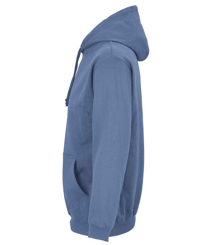 SOL'S Unisex Condor Hoodie in Blue, side view