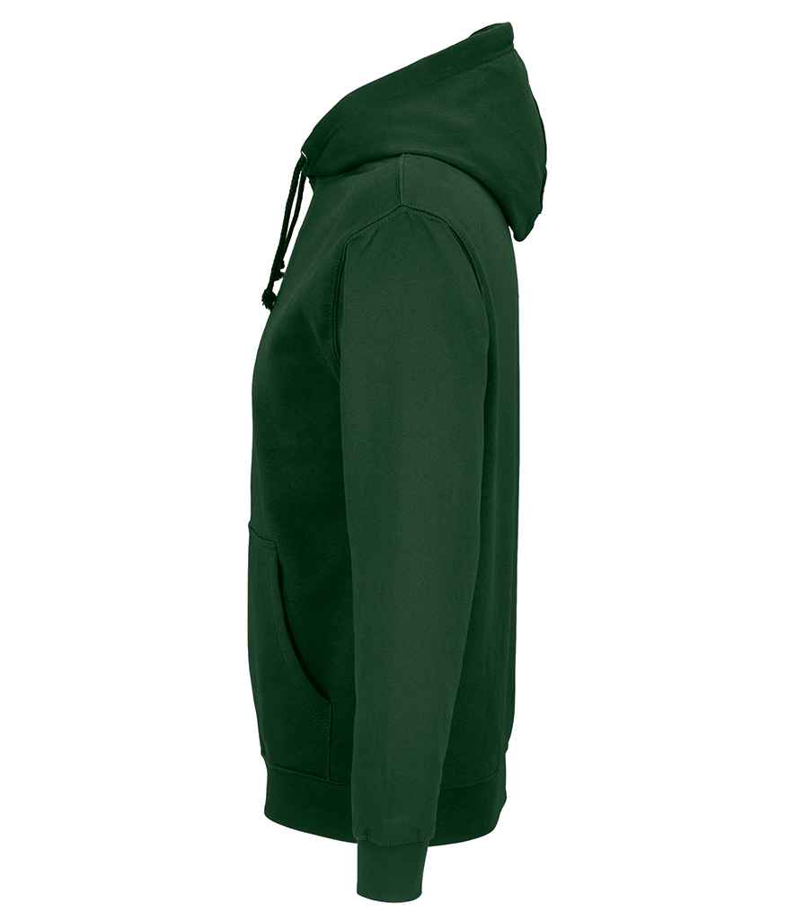 SOL'S Unisex Condor Hoodie in Bottle Green, side view