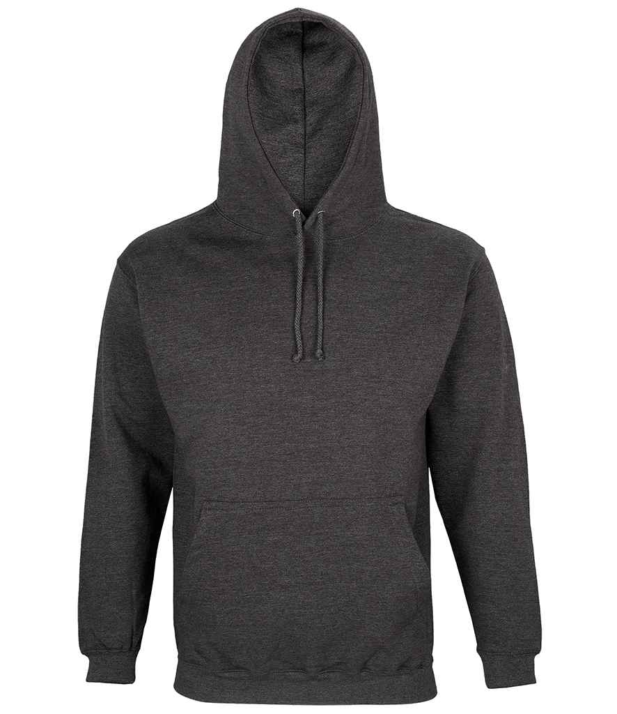 SOL'S Unisex Condor Hoodie in Charcoal Marl, front view