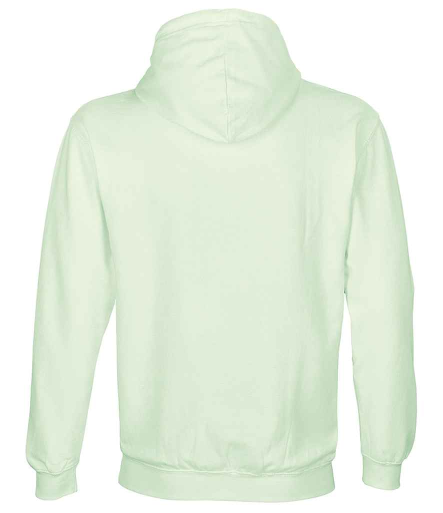 SOL'S Unisex Condor Hoodie in Creamy Green, back view