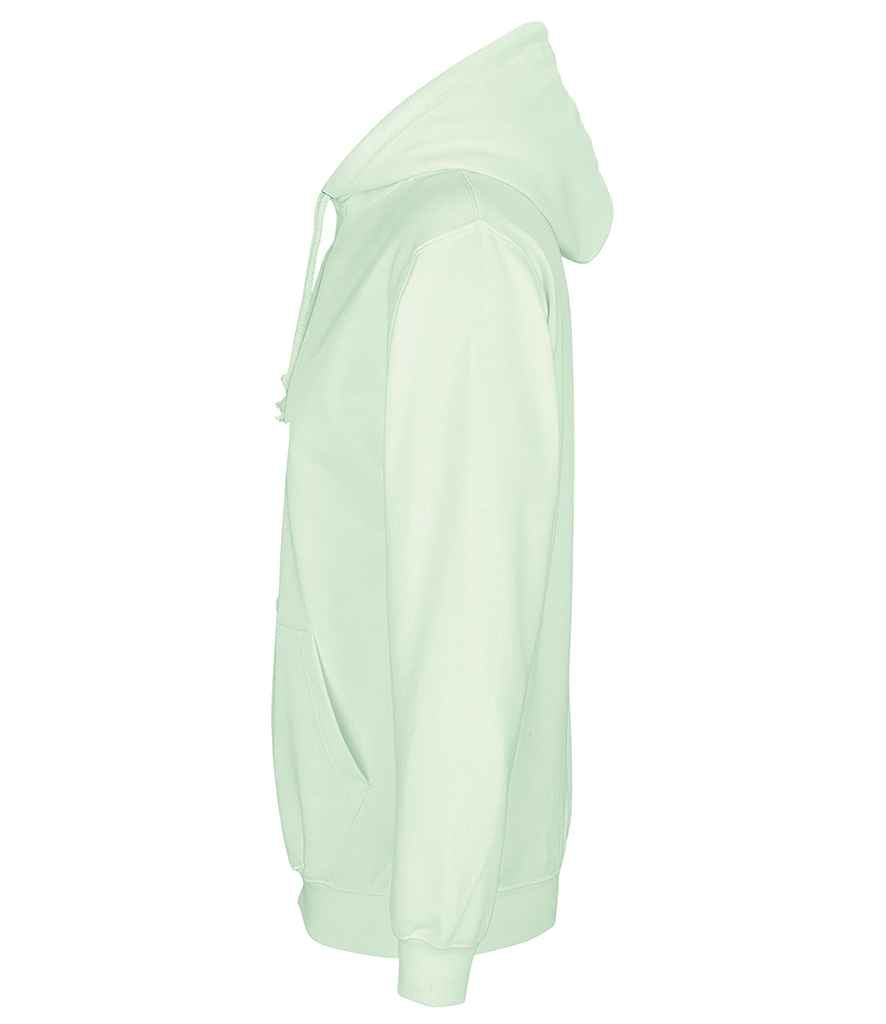SOL'S Unisex Condor Hoodie in Creamy Green, side view