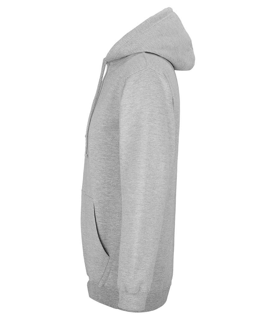 SOL'S Unisex Condor Hoodie in Grey Marl, side view