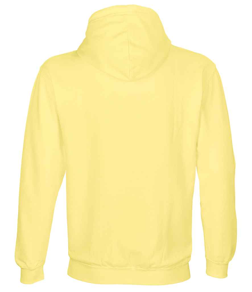 SOL'S Unisex Condor Hoodie in Light Yellow, back view