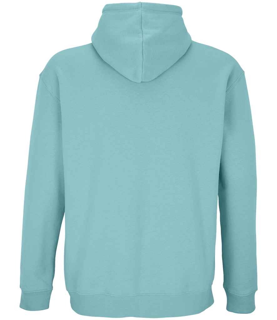 SOL'S Unisex Condor Hoodie in Pool Blue, back view