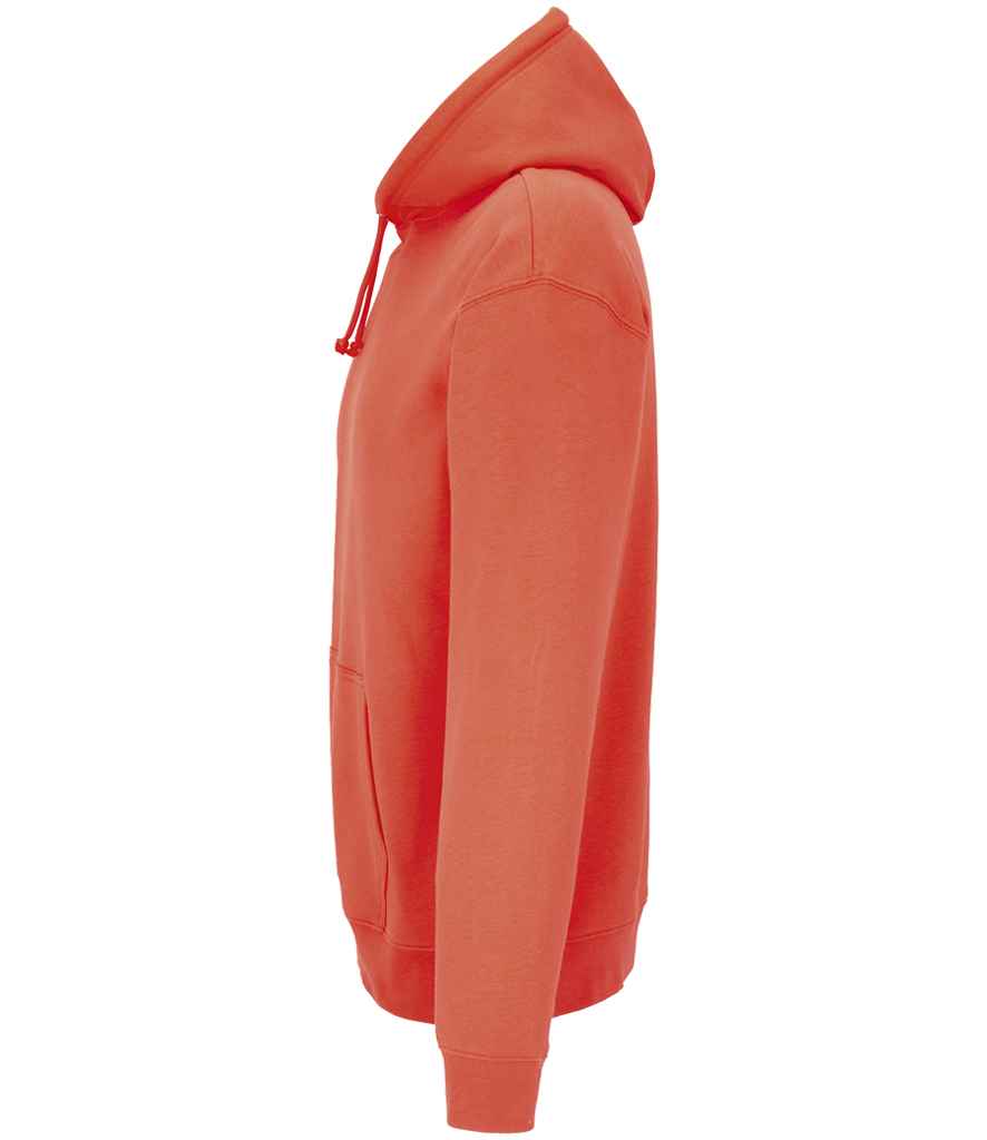 SOL'S Unisex Condor Hoodie in Pop Orange, side view