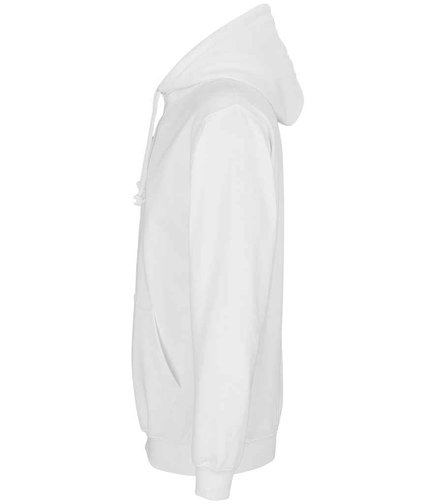 SOL'S Unisex Condor Hoodie in White, side view