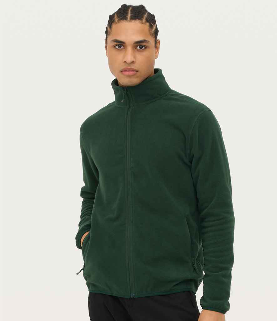 SOL'S Factor Recycled Micro Fleece Jacket in Forest Green
