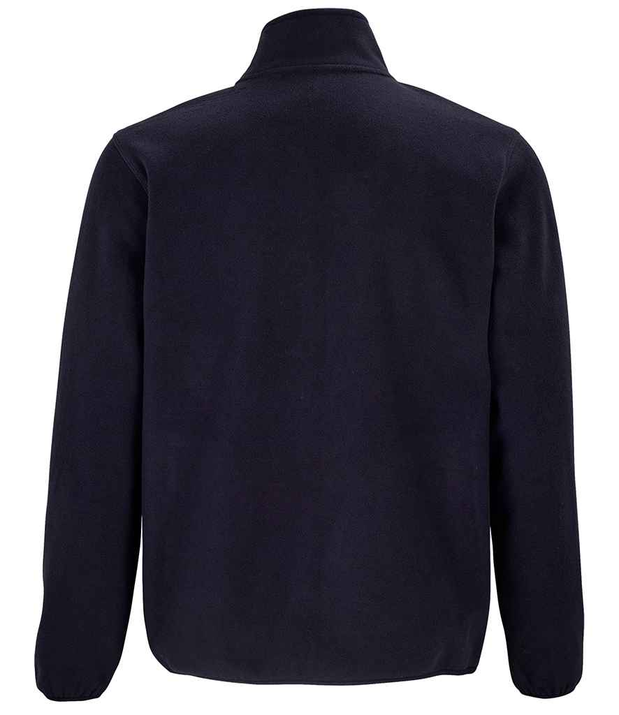 SOL'S Factor Recycled Micro Fleece Jacket in Navy, back view