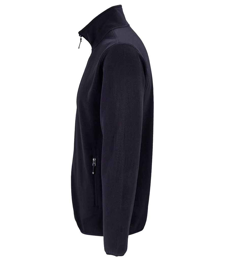 SOL'S Factor Recycled Micro Fleece Jacket in Navy, side view