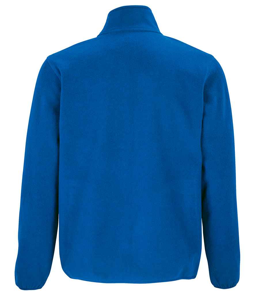 SOL'S Factor Recycled Micro Fleece Jacket in Royal Blue, back view