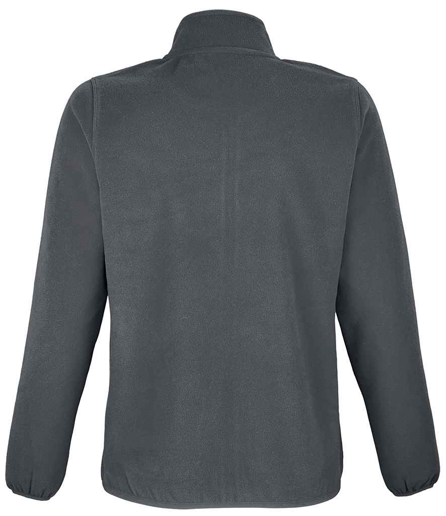 SOL'S Ladies Factor Recycled Micro Fleece Jacket in Charcoal, back view