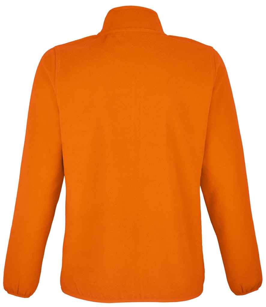 SOL'S Ladies Factor Recycled Micro Fleece Jacket in Orange, back view