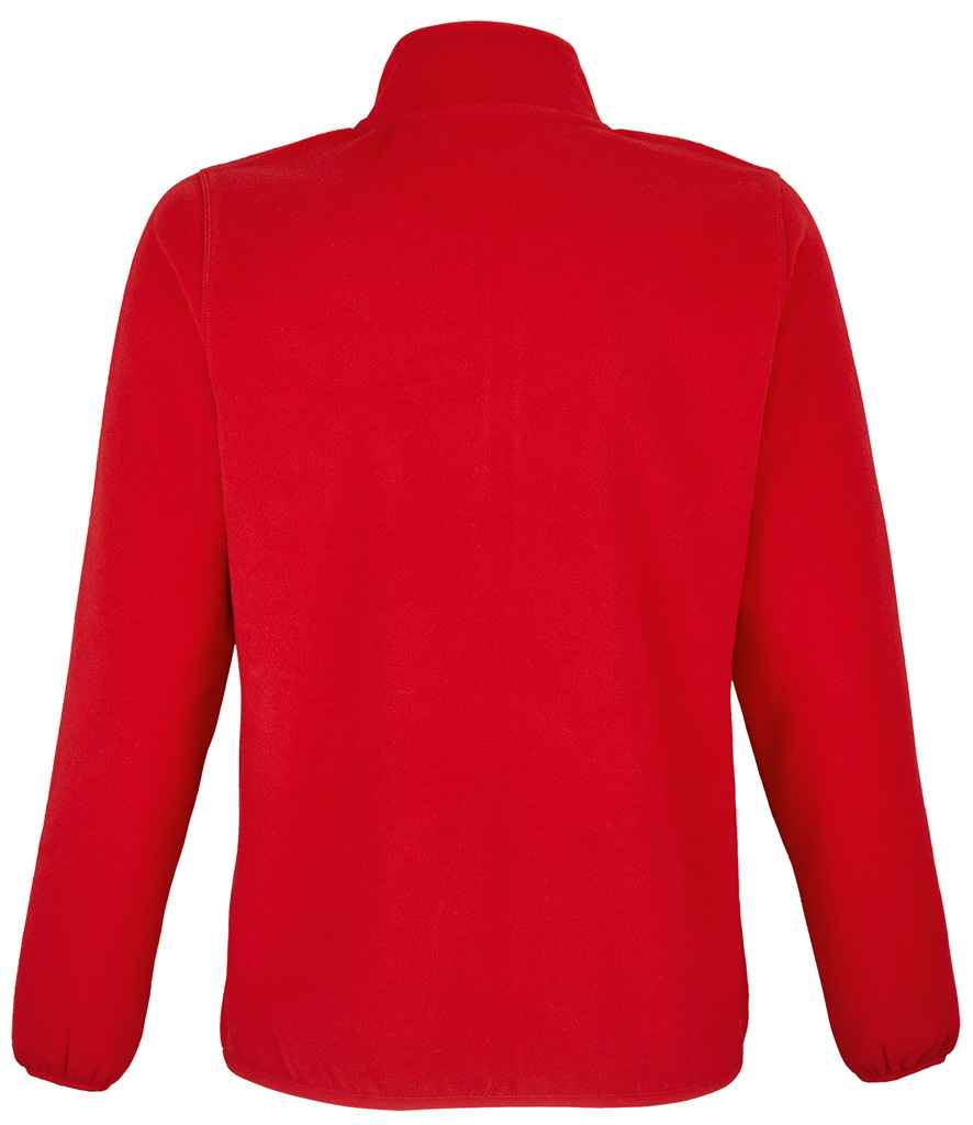 SOL'S Ladies Factor Recycled Micro Fleece Jacket in Red, back view
