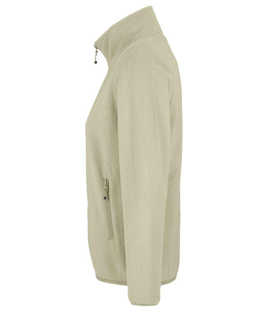 SOL'S Ladies Factor Recycled Micro Fleece Jacket in Rope, side view