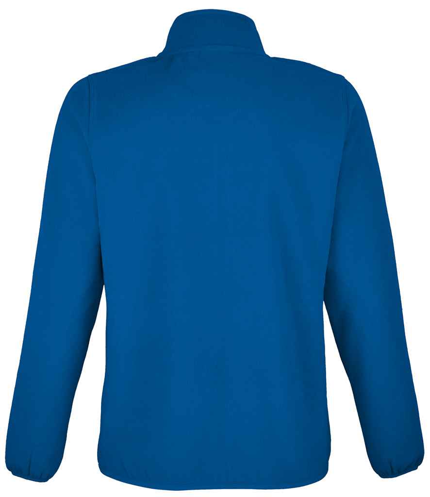 SOL'S Ladies Factor Recycled Micro Fleece Jacket in Royal Blue, back view