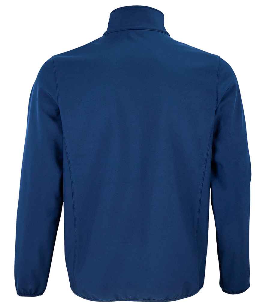 SOL'S Falcon Recycled Soft Shell Jacket in Abyss Blue, back view