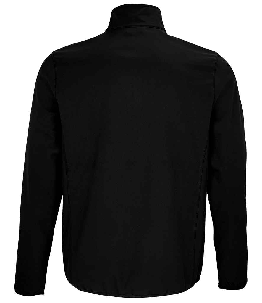 SOL'S Falcon Recycled Soft Shell Jacket in Black, back view