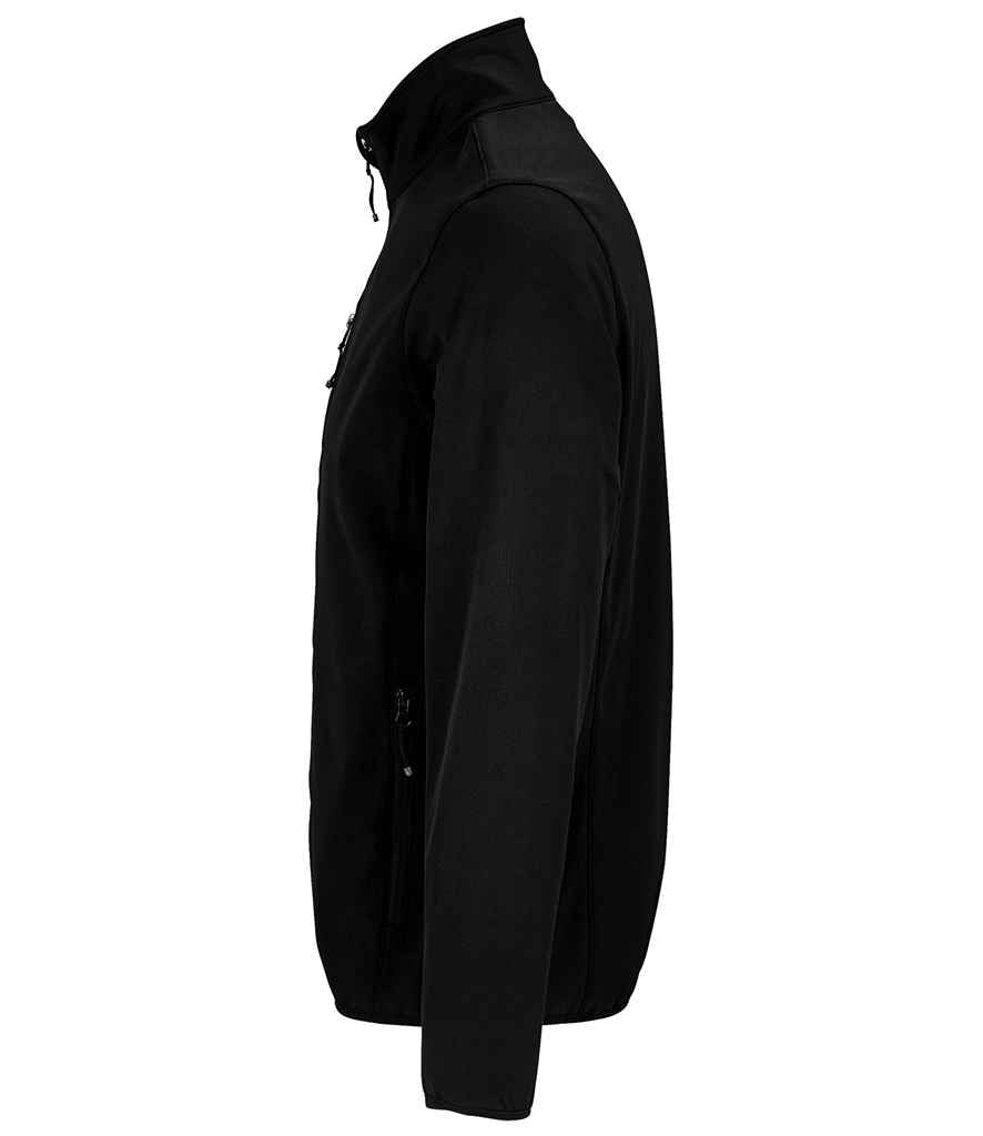 SOL'S Falcon Recycled Soft Shell Jacket in Black, side view