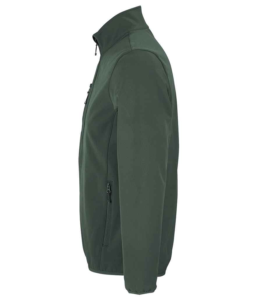 SOL'S Falcon Recycled Soft Shell Jacket in Forest Green, side view