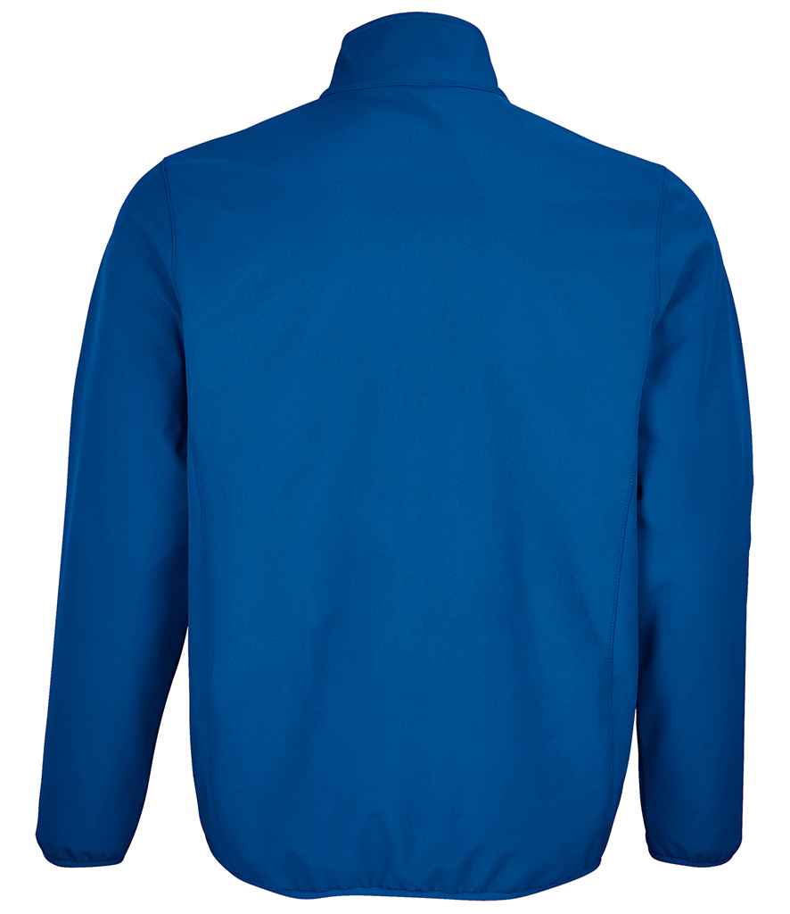 SOL'S Falcon Recycled Soft Shell Jacket in Royal Blue, back view