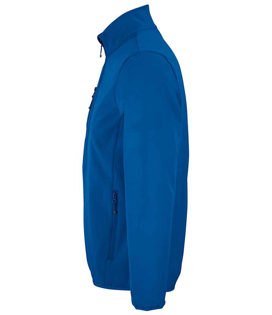 SOL'S Falcon Recycled Soft Shell Jacket in Royal Blue, side view
