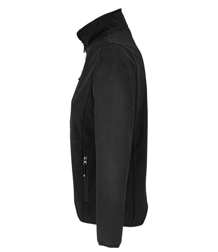 SOL'S Ladies Falcon Recycled Soft Shell Jacket in Black, side view