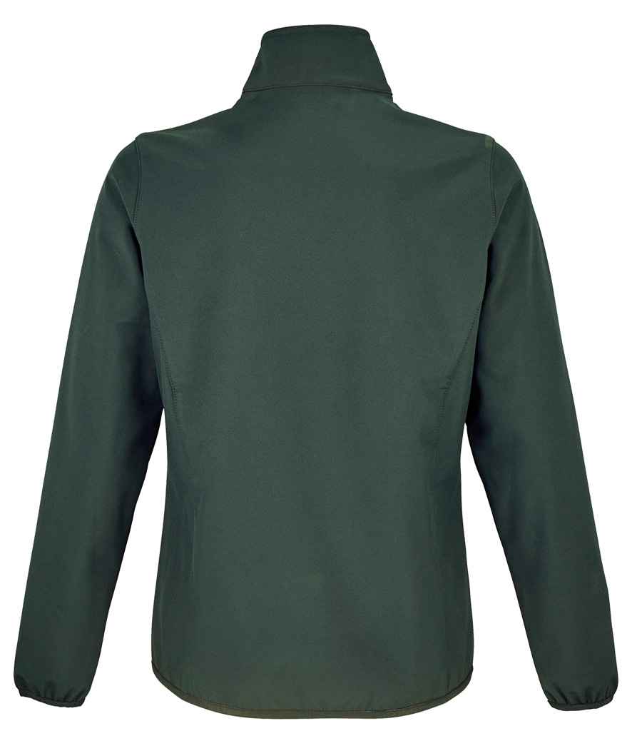 SOL'S Ladies Falcon Recycled Soft Shell Jacket in Forest Green, back view