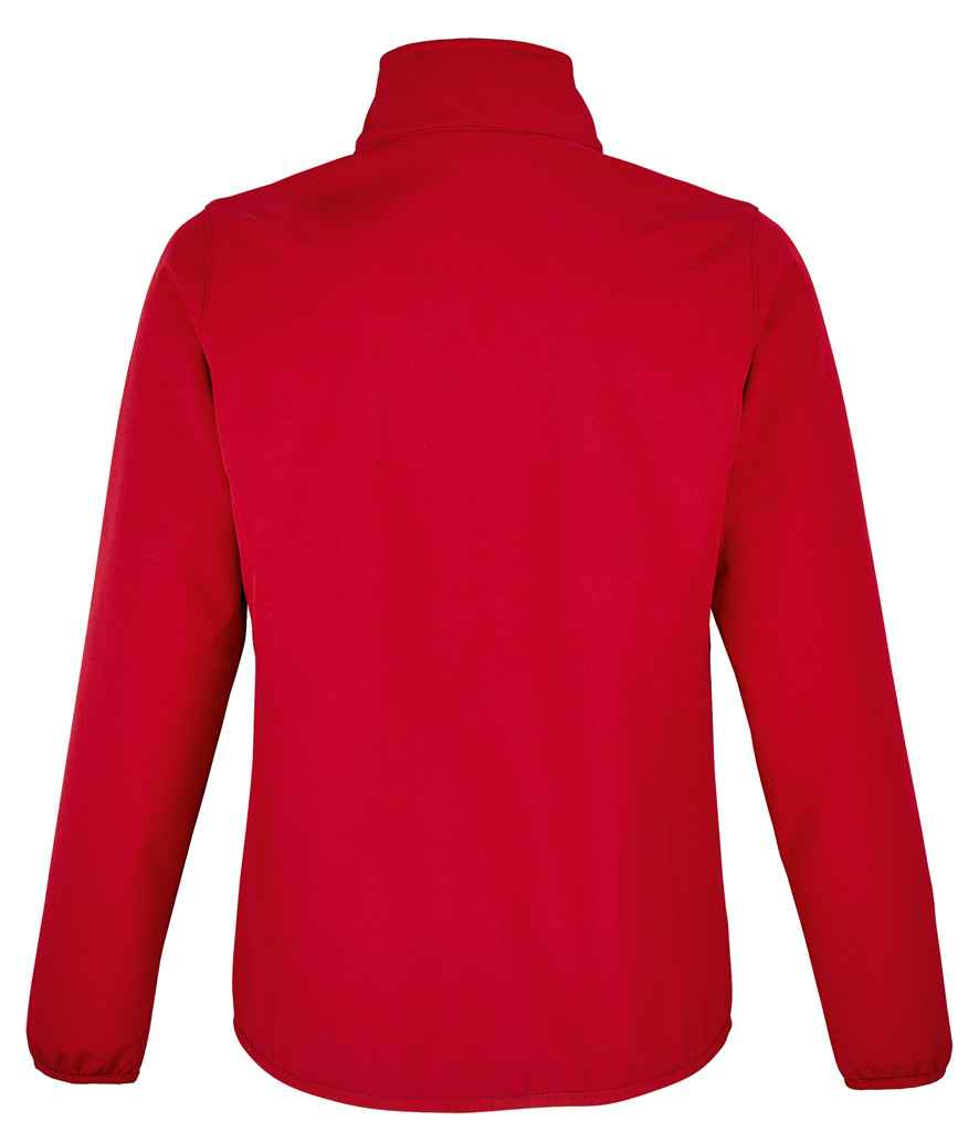 SOL'S Ladies Falcon Recycled Soft Shell Jacket in Pepper Red, back view