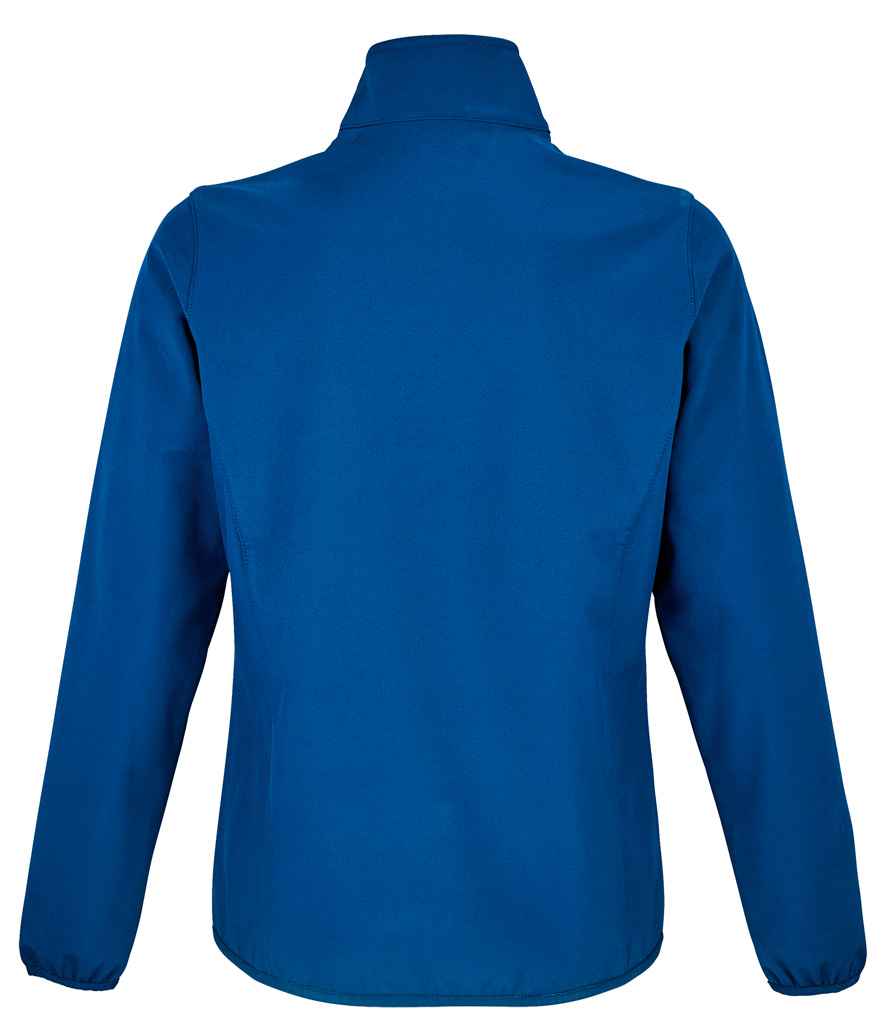 SOL'S Ladies Falcon Recycled Soft Shell Jacket in Royal Blue, back view