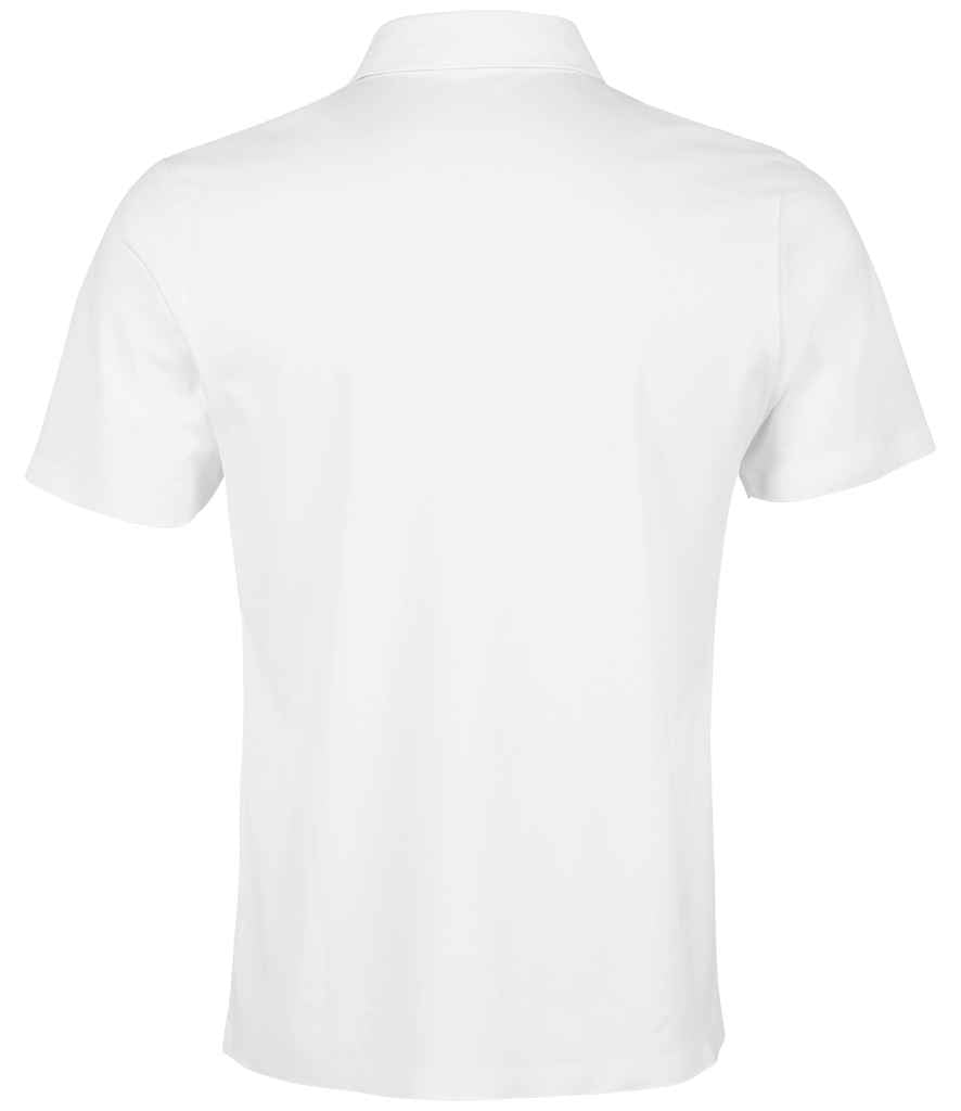 NEOBLU Relax Oscar Jersey Polo Shirt in Optic White, back view