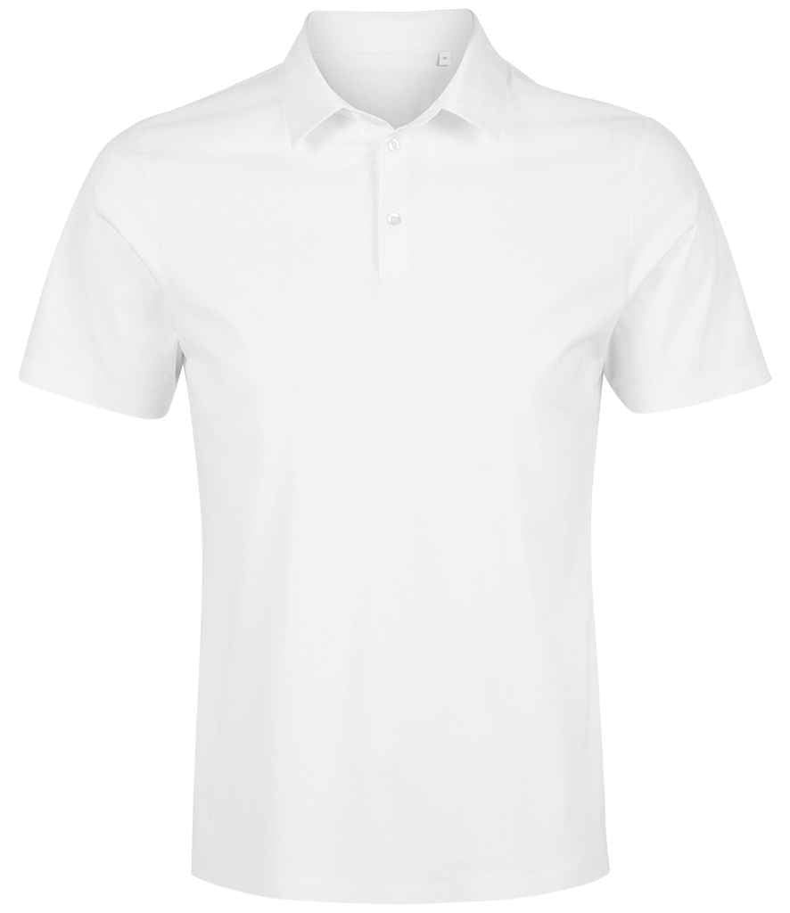 NEOBLU Relax Oscar Jersey Polo Shirt in Optic White, front view