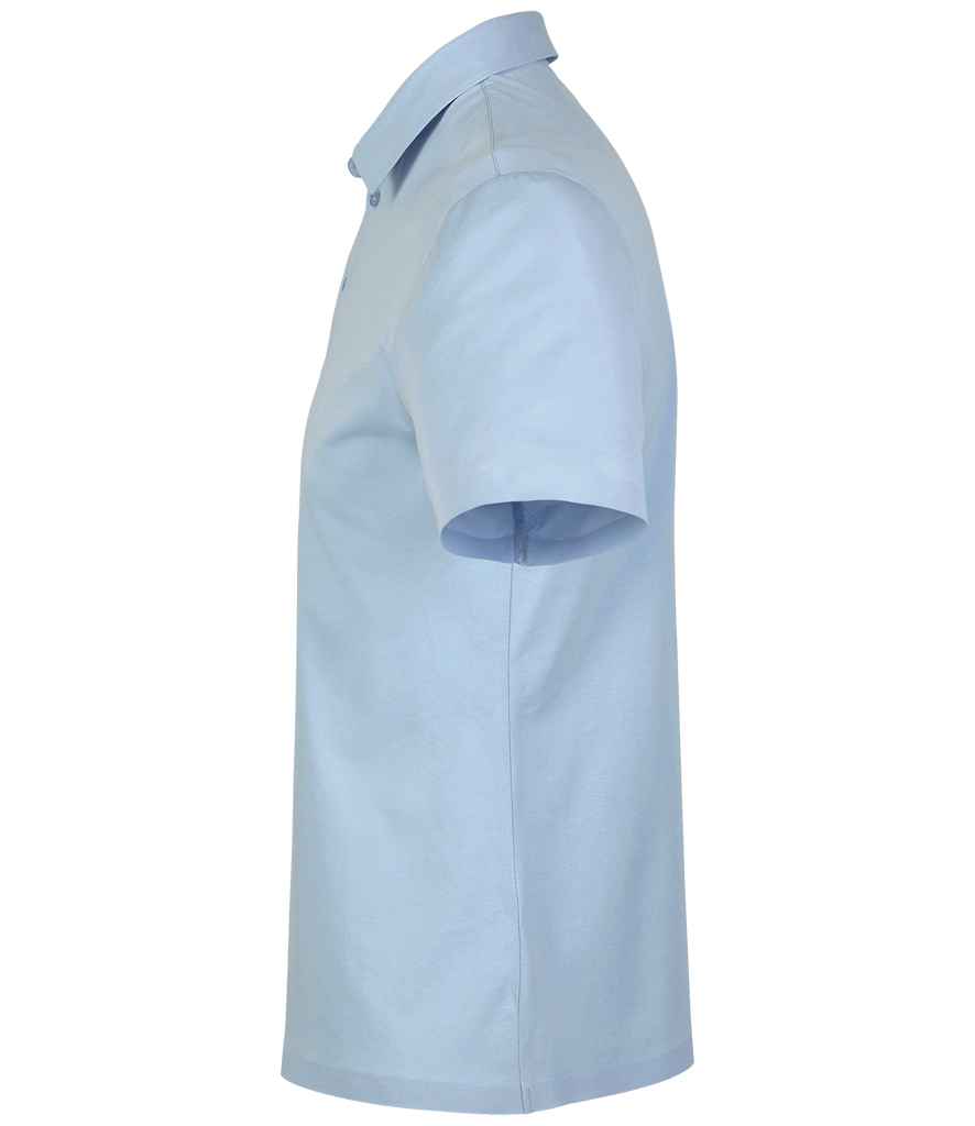 NEOBLU Relax Oscar Jersey Polo Shirt in Soft Blue, side view