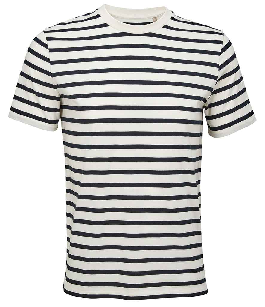 SOL'S Unisex Legend -Shirt in Off White/Navy, front view