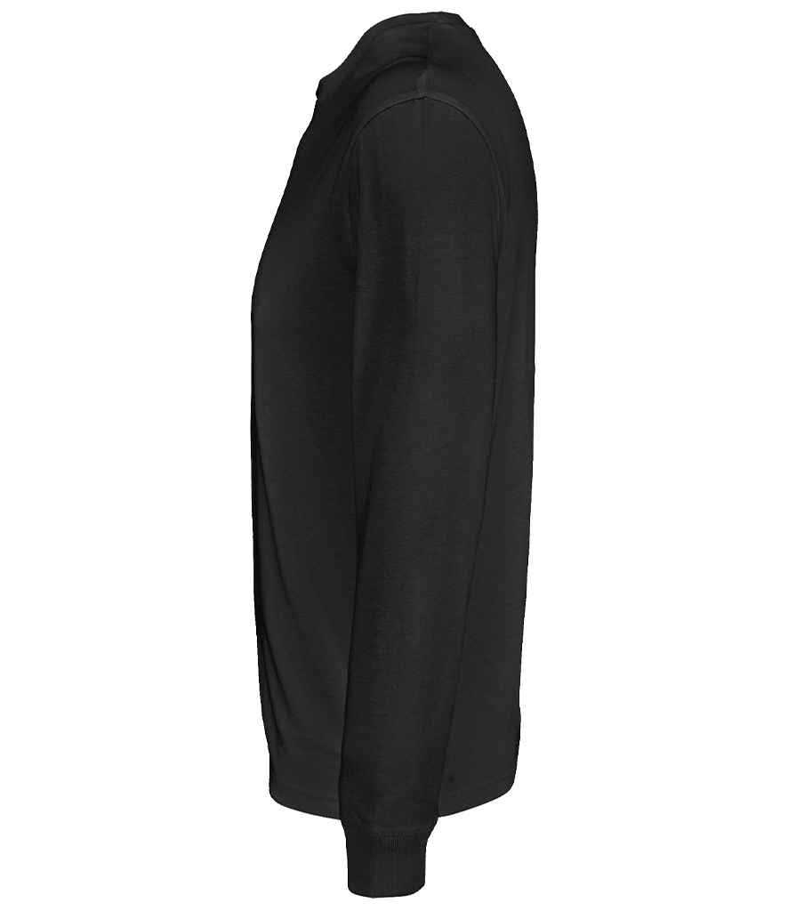 SOL'S Unisex Pioneer Long Sleeve T-Shirt in Deep Black, side view