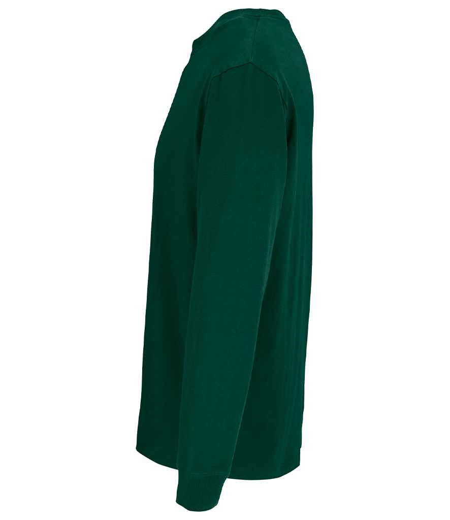 SOL'S Unisex Pioneer Long Sleeve T-Shirt in Green Empire, side view
