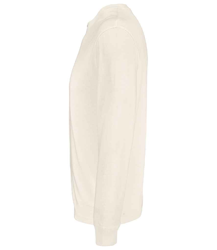 SOL'S Unisex Pioneer Long Sleeve T-Shirt in Off White, side view