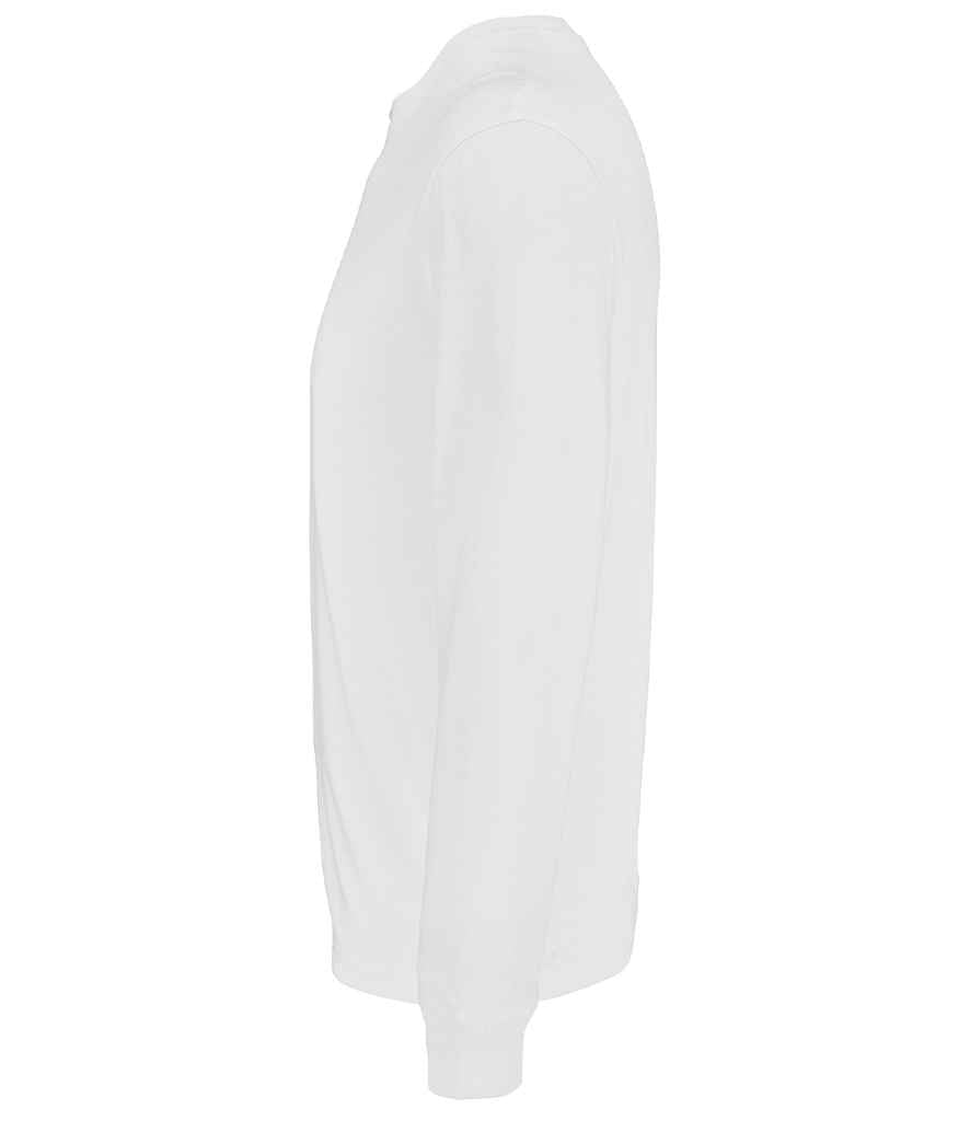 SOL'S Unisex Pioneer Long Sleeve T-Shirt in White, side view