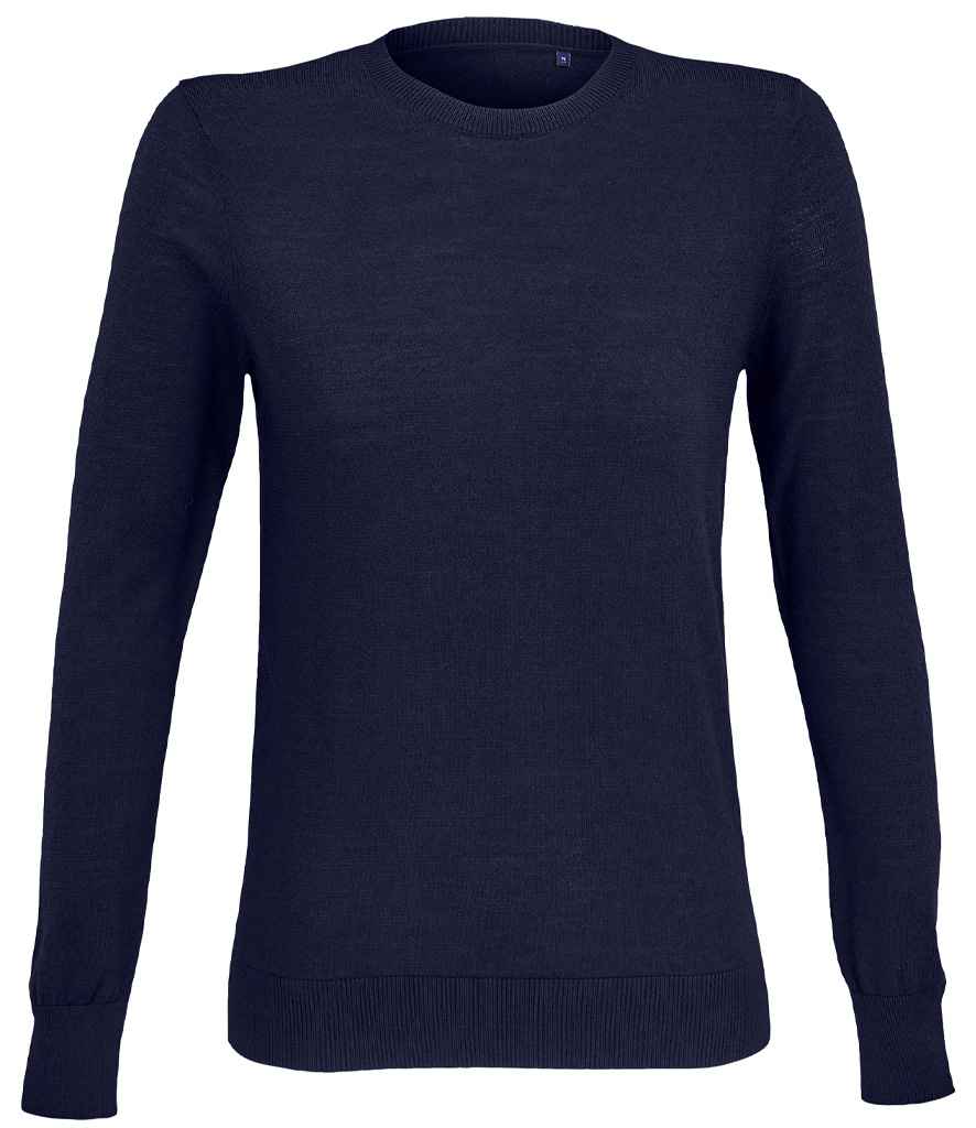 NEOBLU Ladies Stuart Round Neck Sweater in Night Blue, front view