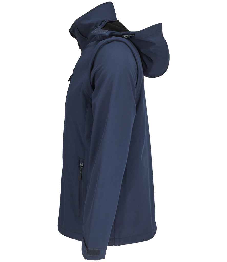 SOL'S Unisex Falcon 3-in-1 Soft Shell Jacket in Abyss Blue, side view