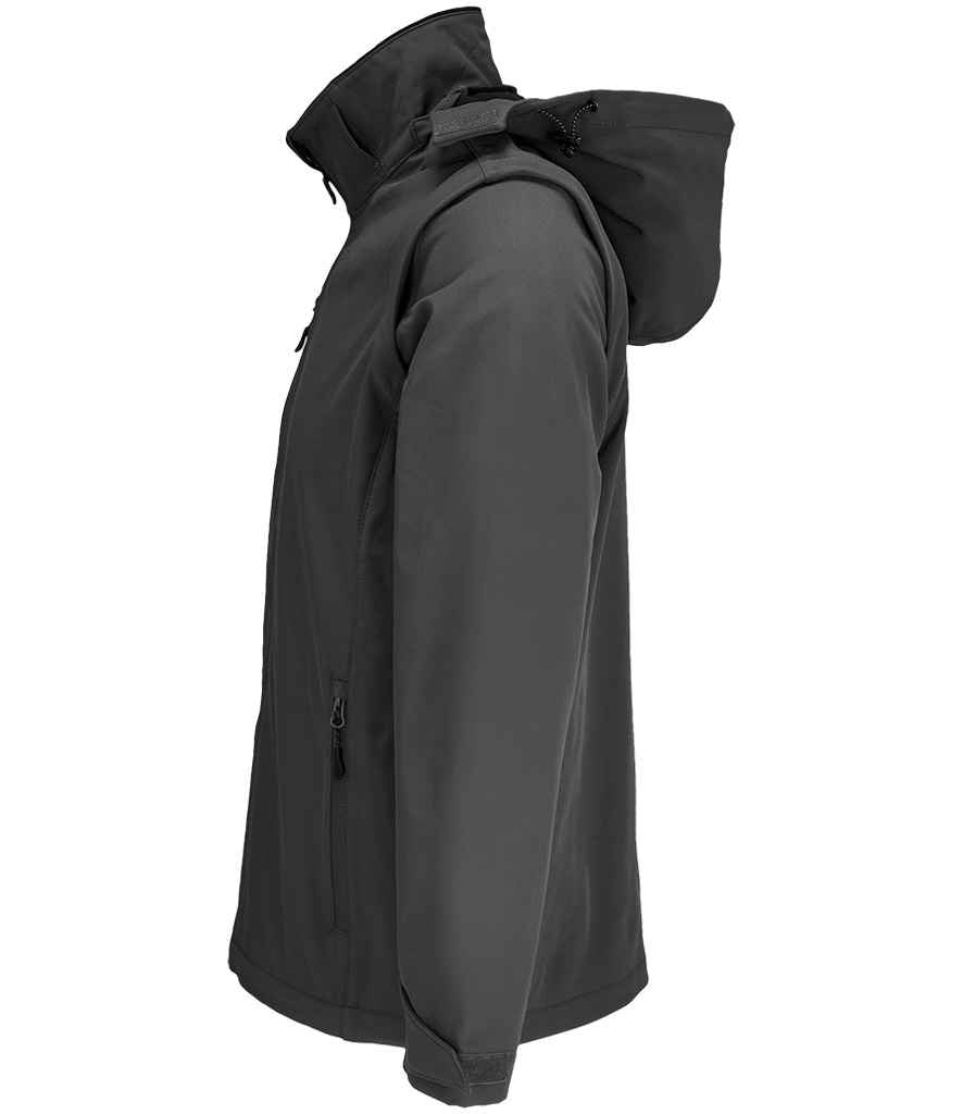 SOL'S Unisex Falcon 3-in-1 Soft Shell Jacket in Charcoal, side view