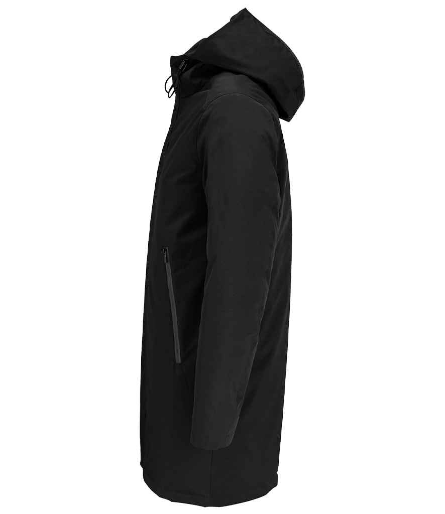 NEOBLU Alfi Warm Parka Jacket in Deep Black, side view