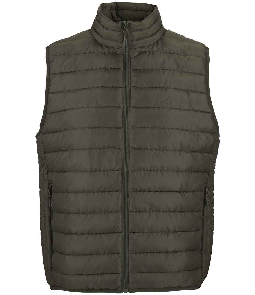 SOL'S Stream Bodywarmer in Army, front view