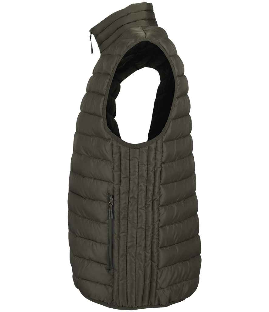 SOL'S Stream Bodywarmer in Army, side view