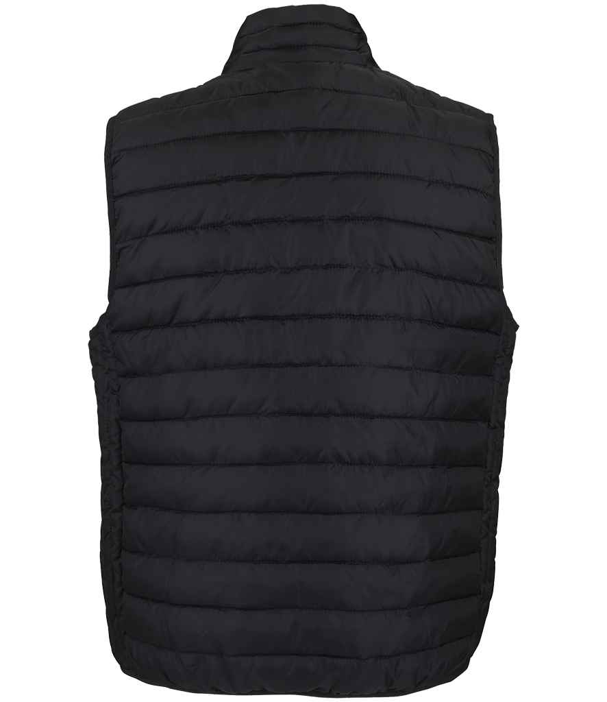 SOL'S Stream Bodywarmer in Black, back view