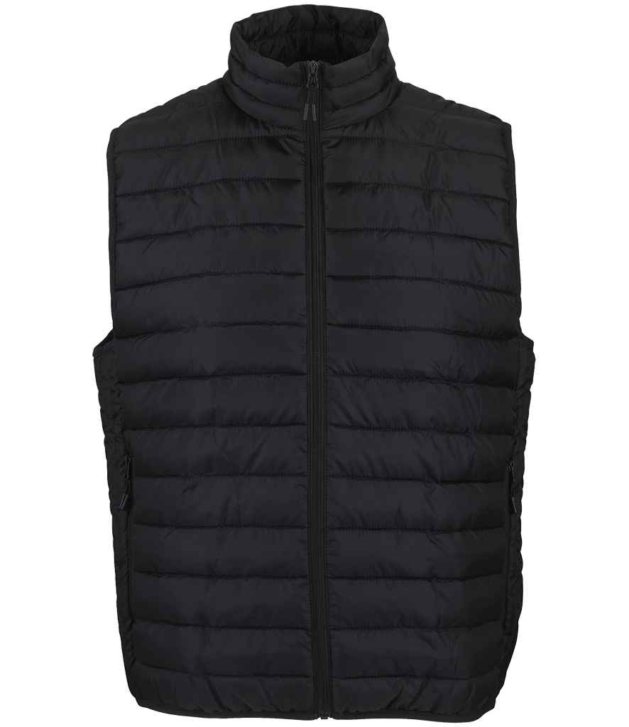 SOL'S Stream Bodywarmer in Black, front view