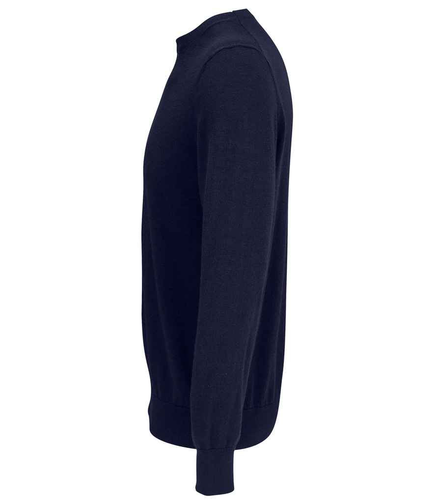 NEOBLU Stuart Round Neck Sweater in Night Blue, side view