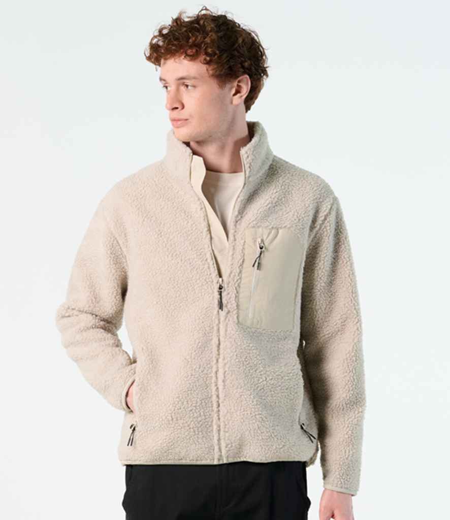 SOL'S Unisex Fury Sherpa Jacket in Shear Beige/Beige