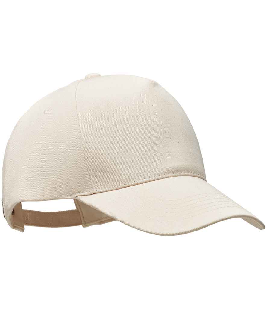 SOL'S Seoul 5 Panel Cap in Natural, front view