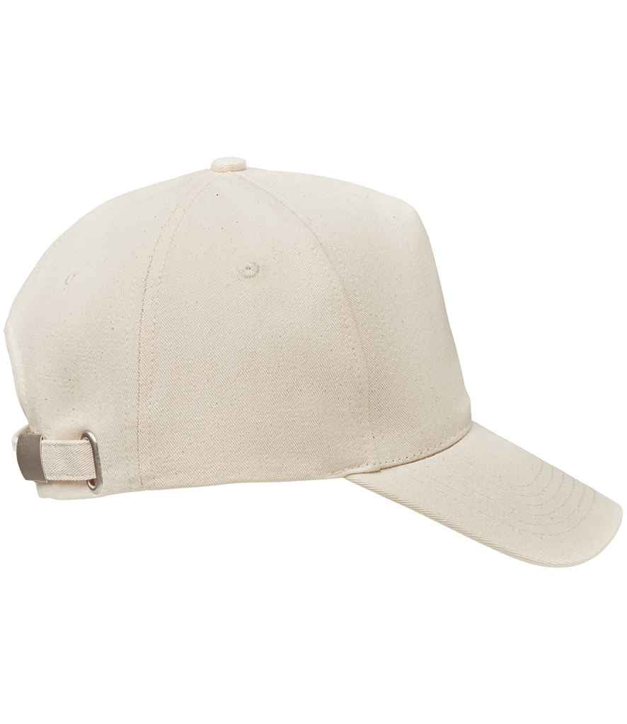 SOL'S Seoul 5 Panel Cap in Natural, side view