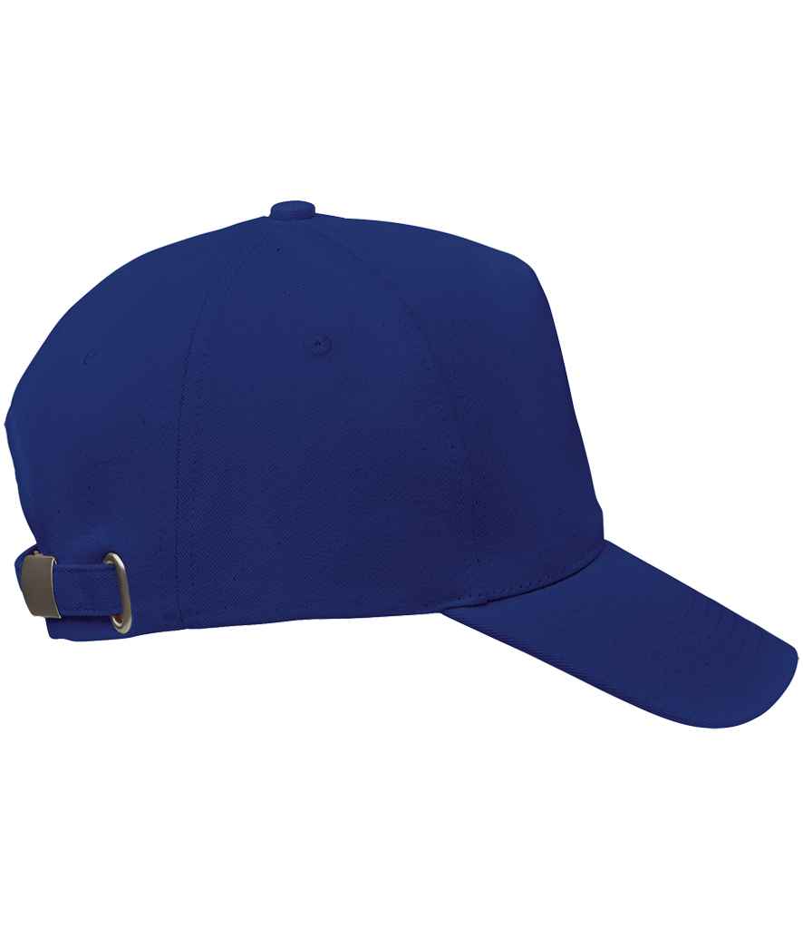 SOL'S Seoul 5 Panel Cap in Ultramarine, side view